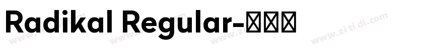 Radikal Regular字体转换 Radikal Regular字体转换